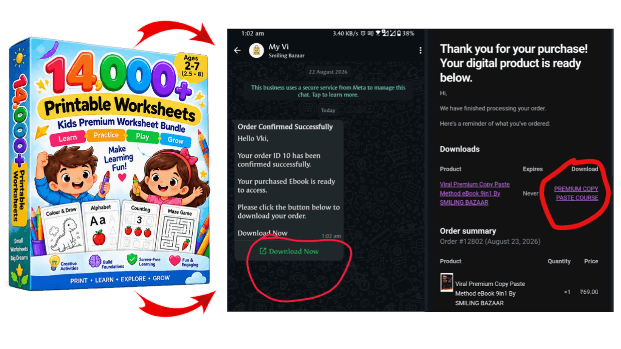 Instant Delivery Proof on WhatsApp & Email